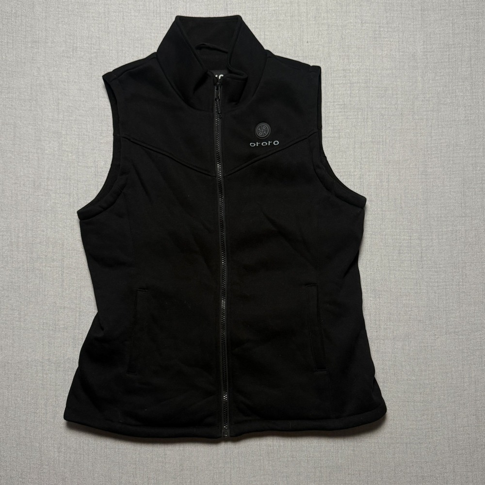 Ororo Heated Vest Insulated Black Softshell Zipper Winter Outdoor Size M